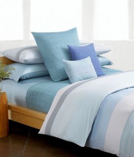 Calvin Klein Manoa Queen Comforter Bed In A Bag Set Blue / Gray
