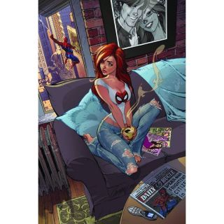 SCOTT CAMPBELL MARY JANE 24 X 36 POSTER AMAZING SPIDER MAN 601 SOLD 