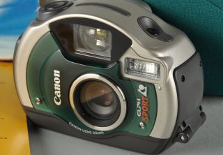 Canon ELPH Sport IX 240 35mm Film Camera w Case Manual 082966130885 