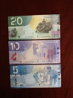 Canada $5 $10 $20 Bill Notes Canadian Currency Paper Bill Real 