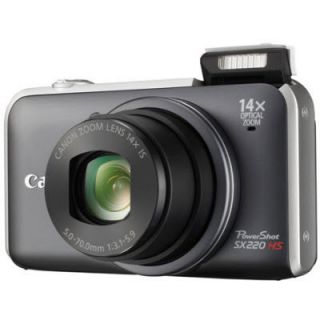 Canon PowerShot SX220 HS 12 1 MP Digital Camera Gray