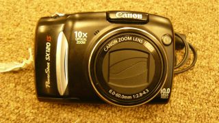 Canon PowerShot SX120 Is 10 0 MP Digital Camera Black