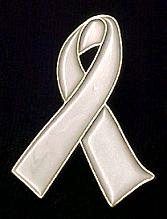 lung cancer awareness pearl ribbon pearlized pin new shop with 