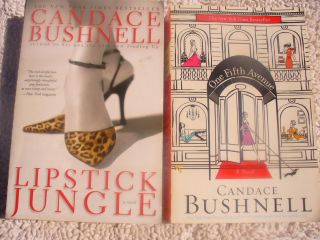 Lot of 2 Candace Bushnell Novels Lipstick Jungle One Fifth Avenue VGC 
