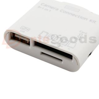 in1 USB Camera Connection Kit SD TF Card Reader Adapter for Apple 