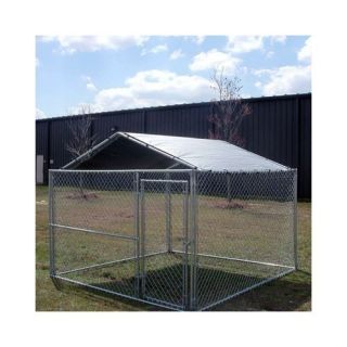 King Canopy 10 x 10 Low Pitch Kennel Cover Door Cage Dog Pet Large 