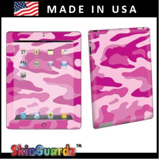 Pink Camouflage Vinyl Case Decal Skin to Cover Apple iPad 2