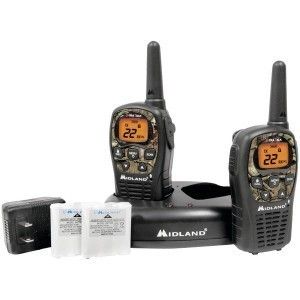 Midland LXT535VP3 2 Way Radios 22 Channel Camo Face Plate GMRS 24 Mile 