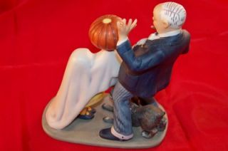 NORMAN ROCKWELL TRICK OR TREAT FIGURINE, MADE IN JAPAN VINTAGE MIB 