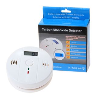 LCD Co Carbon Monoxide Poisoning Gas Sensor Alarm Detector Home Safety 