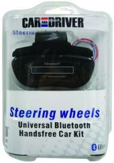 CAR AND DRIVER BRAND BLUETOOTH STEERING WHEEL HANDS FREE CAR KIT