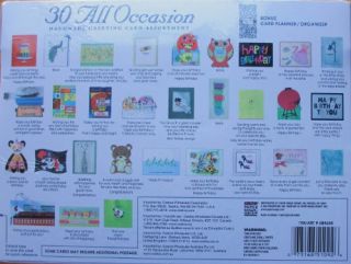   Assorted All Occasion Greeting Cards Decorative Box Organizer