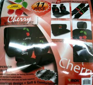 Cherry 11 Pcs Car Seat Covers Accessories Set