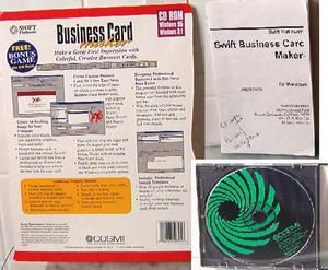 Cosmi Swift Bussiness Card Maker Computer Software