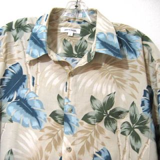 Pierre Cardin Rayon Hawaiian Shirt Mens L