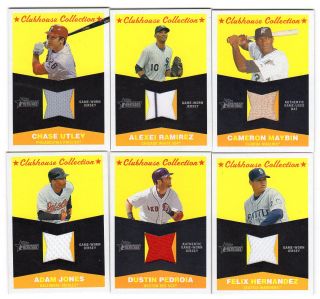 Lot of 2009 Topps Heritage Clubhouse Collection Relic Cards