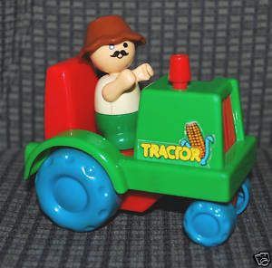 Plastic Tractor Farmer Toy Farm Toys Vintage Toys Vtg