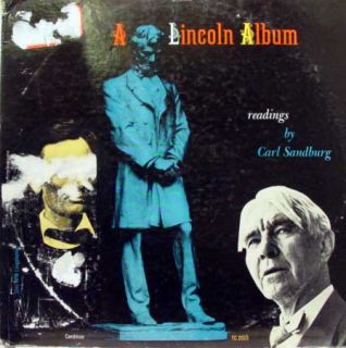 carl sandburg a lincoln album label caedmon records format 33 rpm 12 