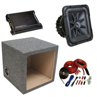 Kicker Car Audio SEALED 12 S12L5 Subwoofer Box L5 Speaker Enclosure 