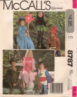 Boys Girls Halloween Costume Princess Flower Elf Gnome Prince Pattern 