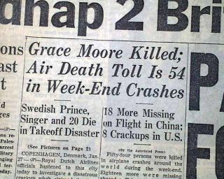 BLACK DAHLIA Elizabeth Short Murder Case & GRACE MOORE Death 1947 Old 