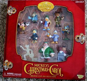 Disneys Mickeys Christmas Carol Playset w Holiday Clip ons Disney 