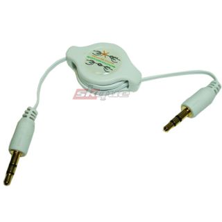 Aux Audio Jack Cable Wire for Car Stereo CD MP3 Player