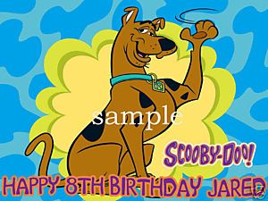 Scooby  Birthday Cake on Scooby Doo Edible Birthday Cake Image Icing Topper