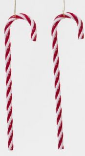 CLEARANCE 12 Piece Set of Candy Cane Christmas Ornaments 7 Each