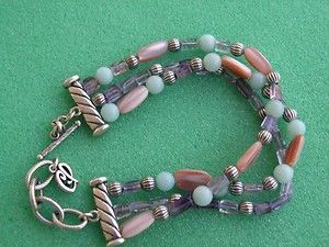 Carolyn Pollack 3 strand bracelet