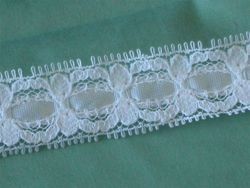 2yd McGinley Eloquence Lace Ribbon White Wedding Baby