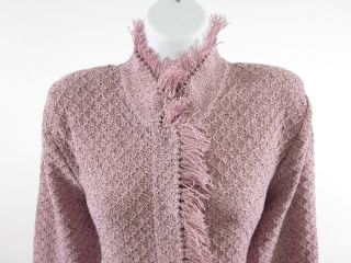 Carolyn Eve Pink Knit Long Sleeve Sweater Dress Sz M