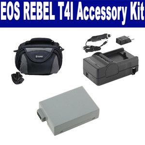 Canon EOS Rebel T4i Camera Accessory Kit by Synergy Battery Charger 