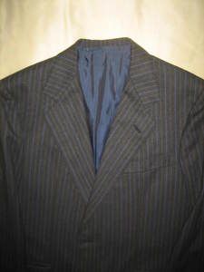    Bespoke SARTORIA S LONGO MILANO Caraceni Mentored Pinstripe Suit 40