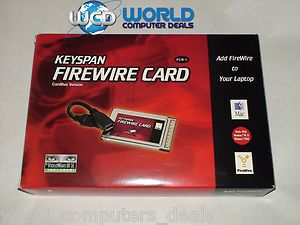 Keyspan FireWire Card for Laptop~FCB 1~PC & Mac~iMovie Sony Canon 