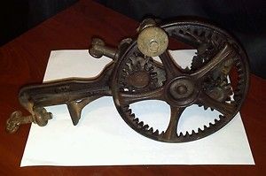 Antique 1870s cast iron apple peeler 78 by Reading Hardware co
