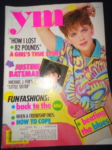   YM 3 1986 Justine Bateman Carol Alt Fashion Advertisings