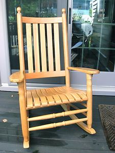 Carolina Porch Rocker for Indoors or Out Real Oak Rocking Chair