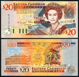 East Caribbean States Montserrat 20 Dollars 2003 UNC