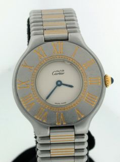 Cartier Must 21 18K Gold and Stainless Steel 31mm Watch