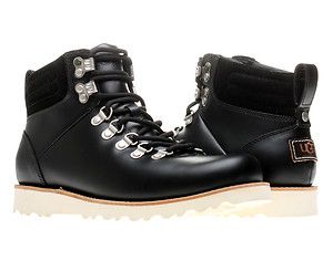 UGG Australia Capulin Black Oiled Leather Mens Boots 3238