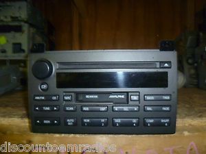   05 Lincoln Town Car Alpine Radio Cd Cassette Player 3W1T 18C868 FH CP