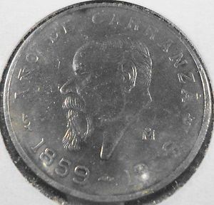 Cinco Pesos 1959 Ano de Carranza Mexico Coin