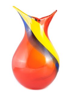 Glass Ware Castellani Art Retro Vase Murano New 2907