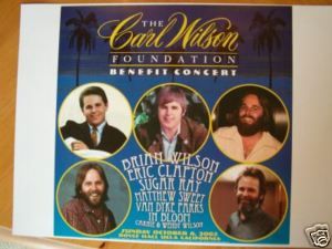 Carl Wilson The Beach Boys 2002 CWF TRIBUTE CONCERT POSTER Brand New 