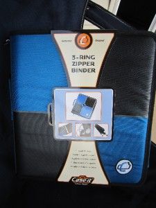 Zipper Binder by Case It Great 4 Couponing and School Handle Shoulder 