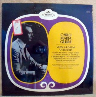 Carlo Maria Giulini Verdi Rossini Overtures SEALED LP