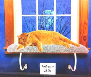 Features of Cat Window Perch Bed Sheepskin NO Tools up to 25 lbs