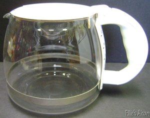Gevalia XCC 12 Replacement Coffee Carafe 12 Cup White Glass
