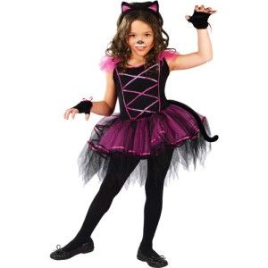 Catarina Child Costume s 4 6 Tutu Dress Ballerina Kitty Cat Kids Dress 